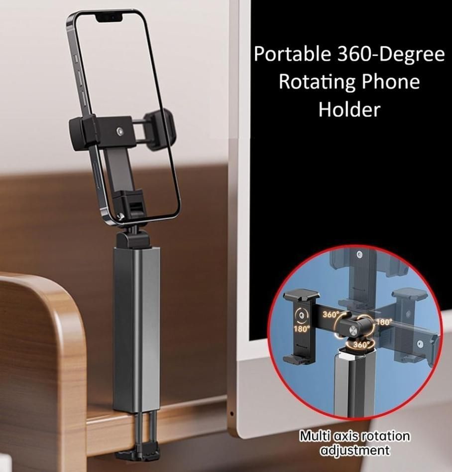 Portable 360-Degree Rotating Phone Holder