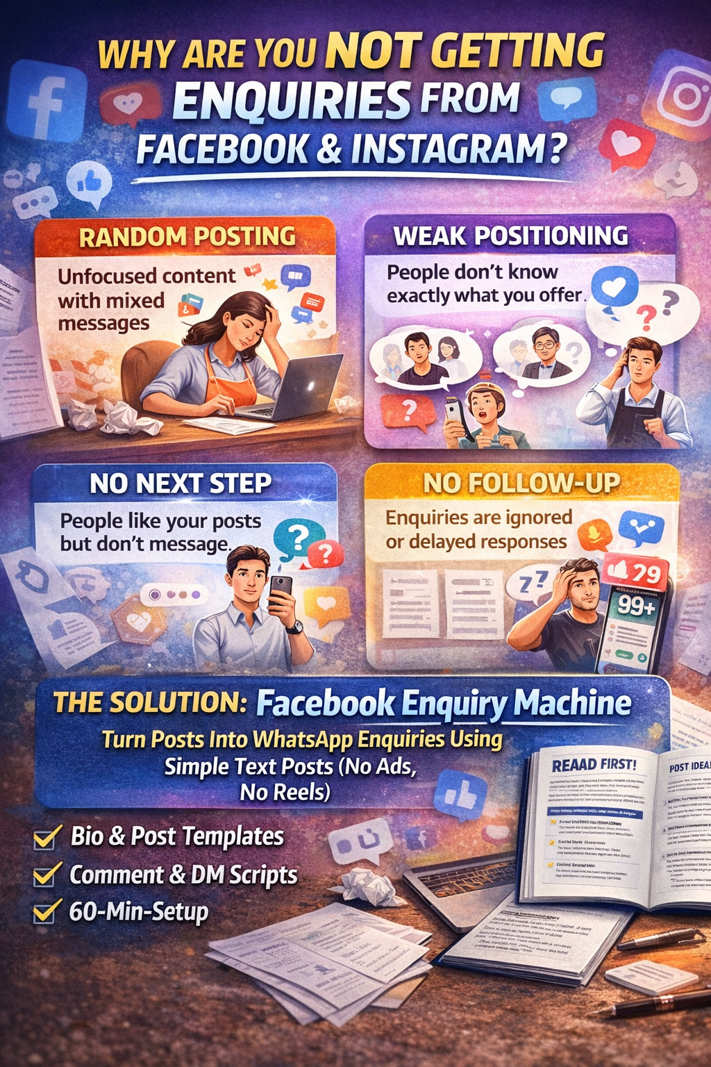 Facebook Enquiry Machine (Text-Only Method)